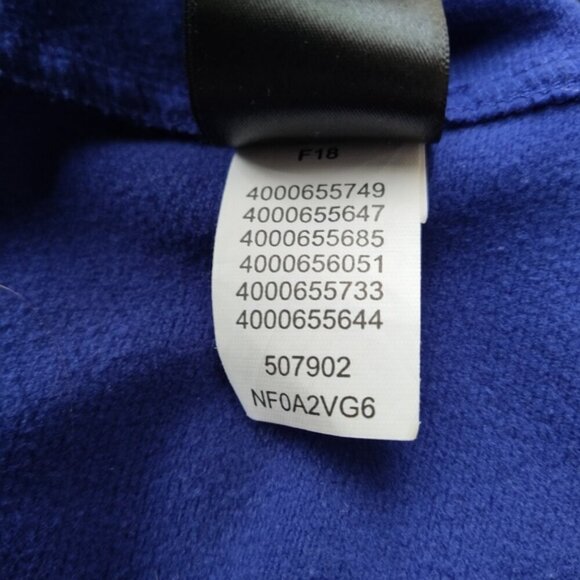 The North Face Royal Blue Glacier 1/4 Zip Fleece Pullover L - Picture 5 of 8